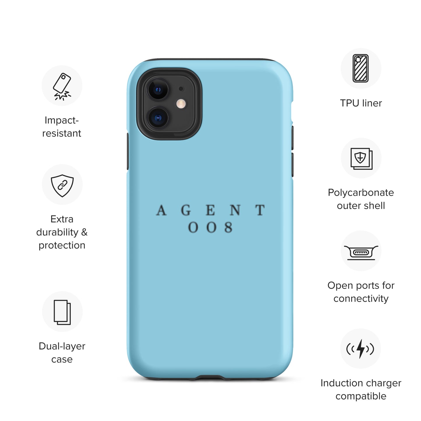 Blue Agent 008 iPhone® Case